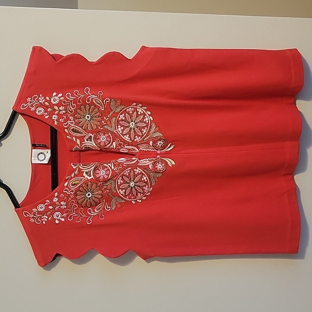 Anthropologie Embellished Top